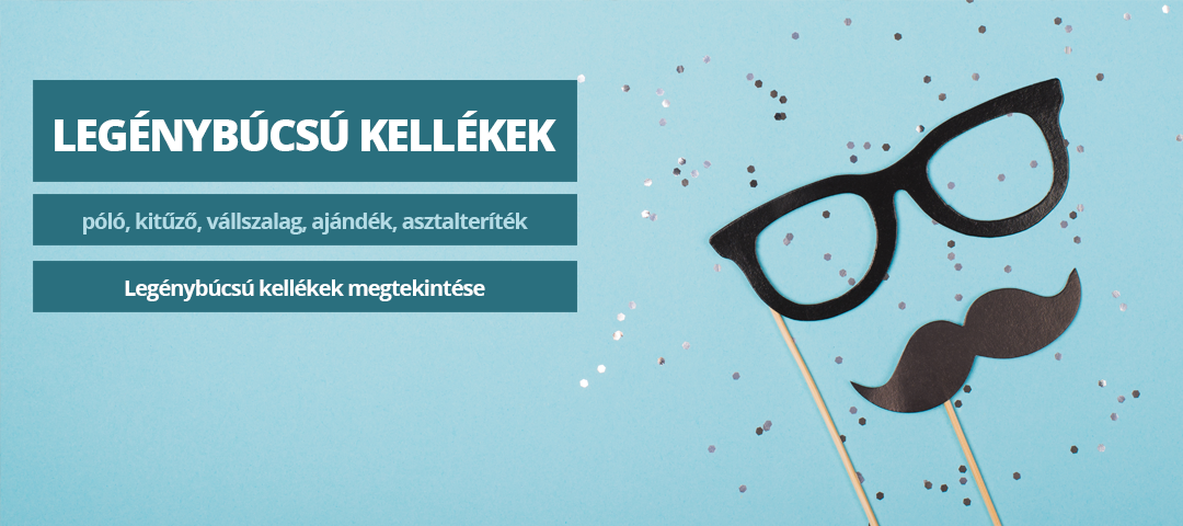 Legénybúcsú kellékek és kiegészítők