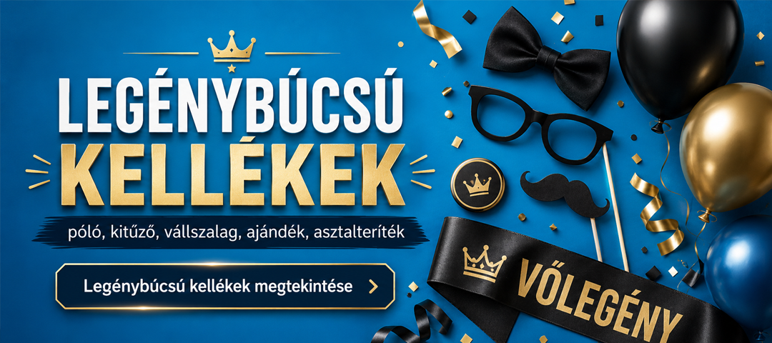 Legénybúcsú kellékek és kiegészítők