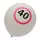 Sebességkorlátozó lufi 40-es számmal 30cm (6db)
