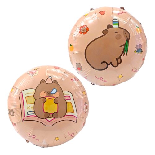 Cuki Capybara két oldalú Fólia Lufi 45cm