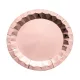 Rosegold fényes party papír tányér 23cm 6db-os