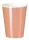 Rosegold fényes party papír pohár 250ml 12db-os