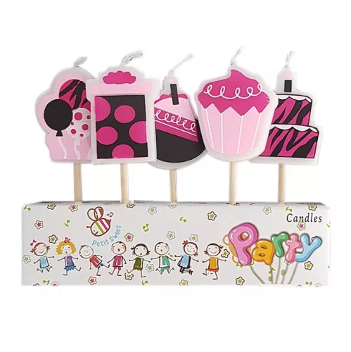 Csajos gyertya szett - 5db-os