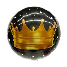 Arany korona fólia lufi 45cm