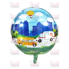   Autós 4D fólia lufi, 63x28cm, 40cm (HÉLIUM TÖLTÉS NÉLKÜL!)