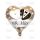 Mr & Mrs szív alakú esküvői fólia lufi 45cm