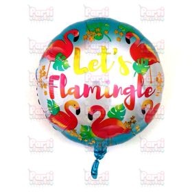 Flamingós, Let's Flamingle fólia lufi, 45cm