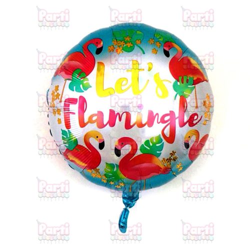 Flamingós, Let's Flamingle fólia lufi, 45cm