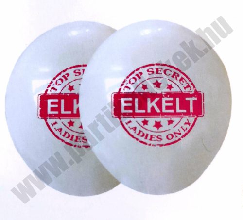 Elkelt feliratos lufi, 30cm (6db)