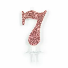 Rosegold glitteres számos szülinapi gyertya 7