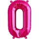0-ás Szám Óriás Fólia Lufi Magenta 105cm