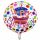 Tortás Happy Birthday fólia lufi 45cm