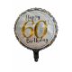 Happy birthday 60th szülinapi fólia lufi 45cm