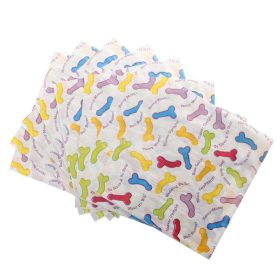   Erotikus Péniszeket Ábrázoló Szalvéta - 17 cm x 16 cm, 6 db-os