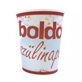 Boldog szülinapot pasztell kék papír pohár 250ml, 6db-os
