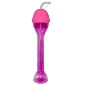 Óriás kukis kulacs lánybúcsúra rózsaszín 40cm
