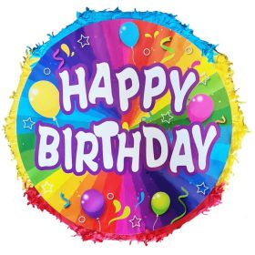 Happy Birthday szülinapi színes pinata 44cm