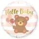 Hello Baby macis-lufis babaszületés fólia lufi 45cm