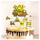 Munkagépek útépítés Happy birthday szülinapi tortabeszúró tortadekoráció szett 8db-os