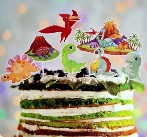 Dinoszauruszok tortadekoráció, 7db-os