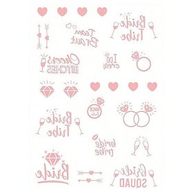 Ideiglenes tetoválás lánybúcsúra - Rosegold - 2