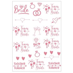 Ideiglenes tetoválás lánybúcsúra - Rosegold - 4