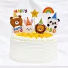 Mosolygós csillagos happy birthday szülinapi sütibeszúró 7db 16,5cm