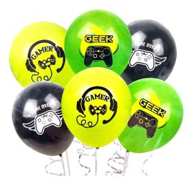 Gamer Geek Game Over gamereknek gumi lufi 30cm, 6db-os