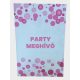 Rózsaszín lányos pöttyös party meghívó 6db