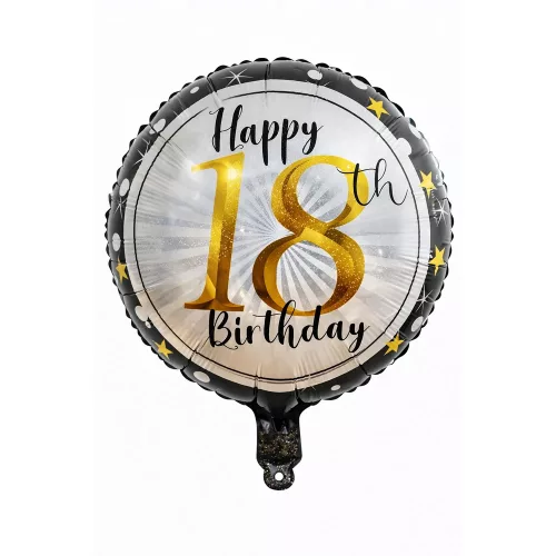 Happy birthday 18th szülinapi fólia lufi 45cm
