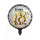Happy birthday 18th szülinapi fólia lufi 45cm