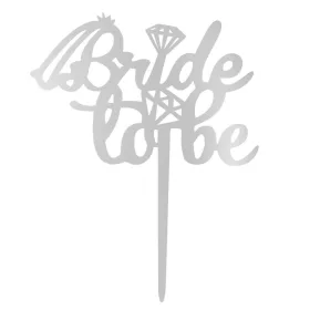Ezüst Bride To Be tortabeszúró lánybúcsúra