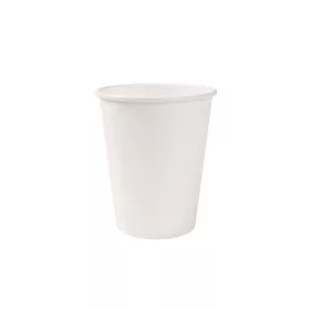   100% lebomló papírpohár fehér 220ml (80mm) ISLA DUO műanyag-mentes