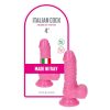 Italian Cock - Olasz Csődör dildó, pink - 10cm