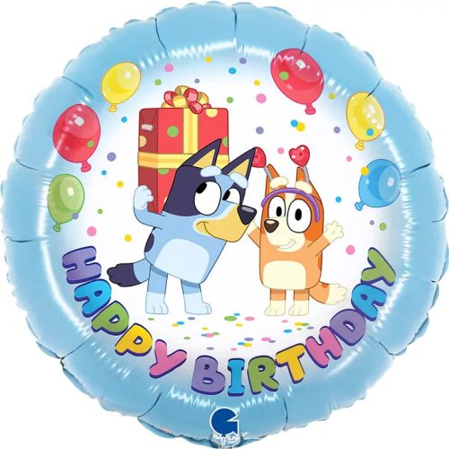 Bluey Party szülinapi fólia lufi 46 cm