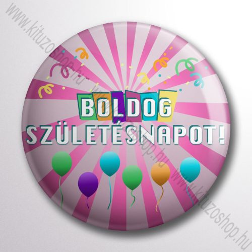 Boldog születésnapot kitűző