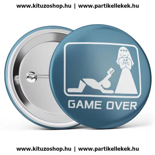 Game Over kitűző II. kék