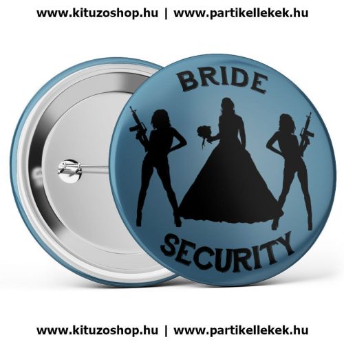 Bride Security kitűző kék