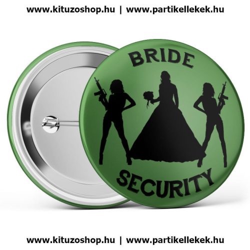Bride Security kitűző zöld