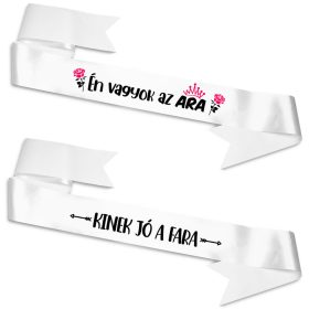   Én vagyok az ara, kinek jó a fara vállszalag, két oldalas 