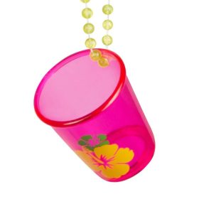   Hawaii Rózsaszín Virág Mintás Nyakba Akasztható Felespohár