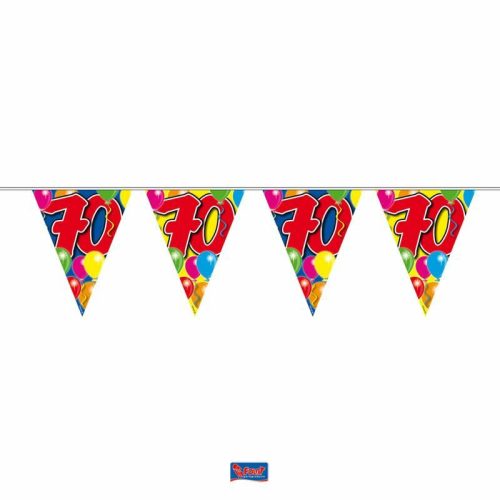 70-es Számos Szülinapi Zászlófüzér - 10 m