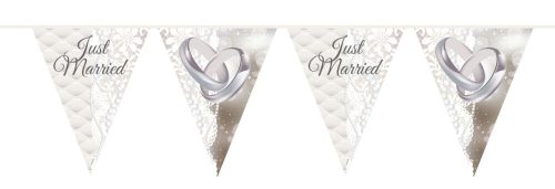 Just Married - Esküvői Zászlófüzér