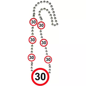   30-as Sebességkorlátozó Számos Szülinapi Parti Nyaklánc
