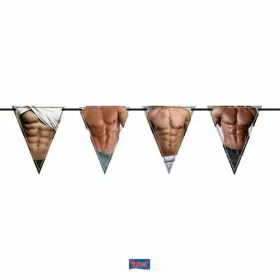   Izmos Kocka Hasú Pasik Zászlófüzéren Lánybúcsúra - 6 m