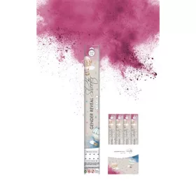   Holi Port Kilővő Konfetti Ágyú Gender Partira - Pink, 40 cm-es
