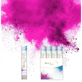   Holi Port Kilővő Konfetti Ágyú Babaváró Bulira - Pink, 30 cm-es