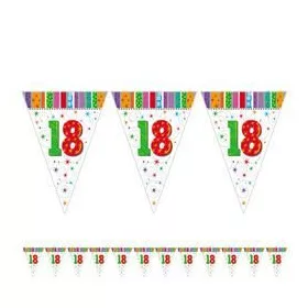 18-as Radiant Szülinapi Zászlófüzér - 5 m