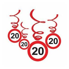 Sebességkorlátozó függő dekoráció 20-as - 6db-os