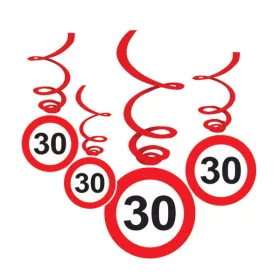 Sebességkorlátozó függő dekoráció 30-as - 6db-os